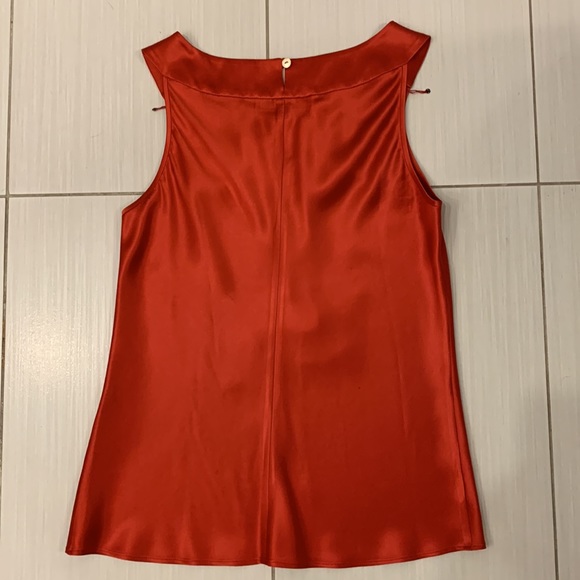 Lafayette 148 Petite Silk Charmeuse Tanks in Blue, Gold and Red - Picture 7 of 10